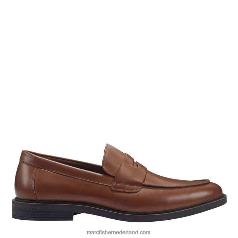 Heren Marc Fisher damitri geklede loafer bruin leer 2T068T734