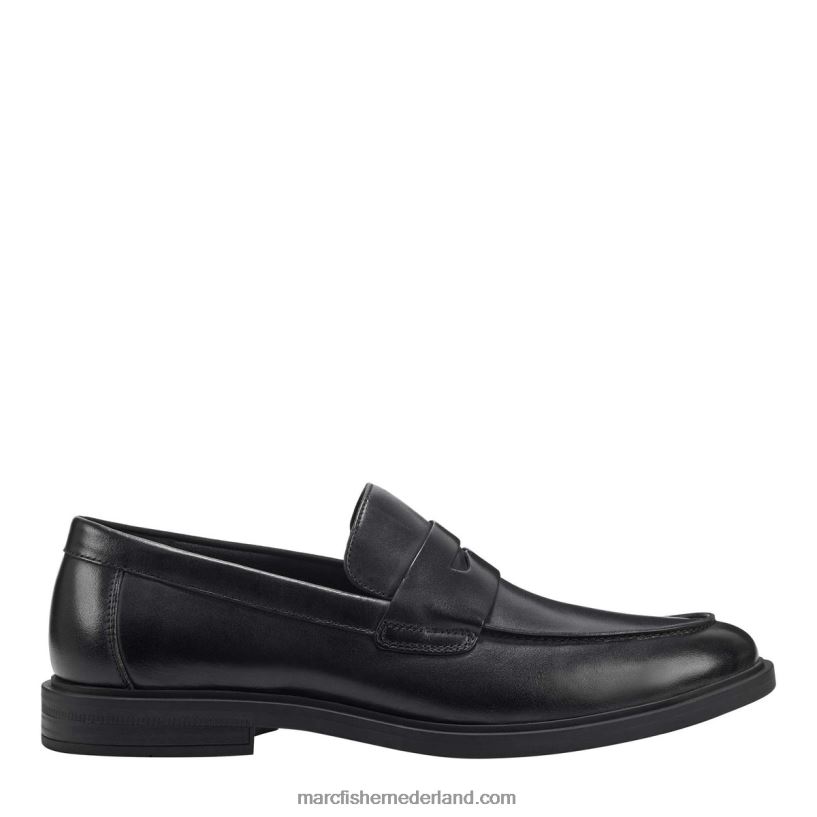 Heren Marc Fisher damitri geklede loafer zwart leer 2T068T733