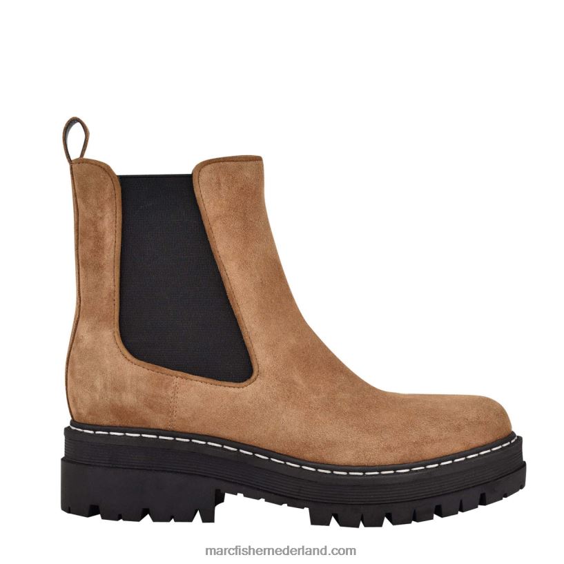 vrouwen Marc Fisher privi lugsole enkellaarsje bruin suède 2T068T15