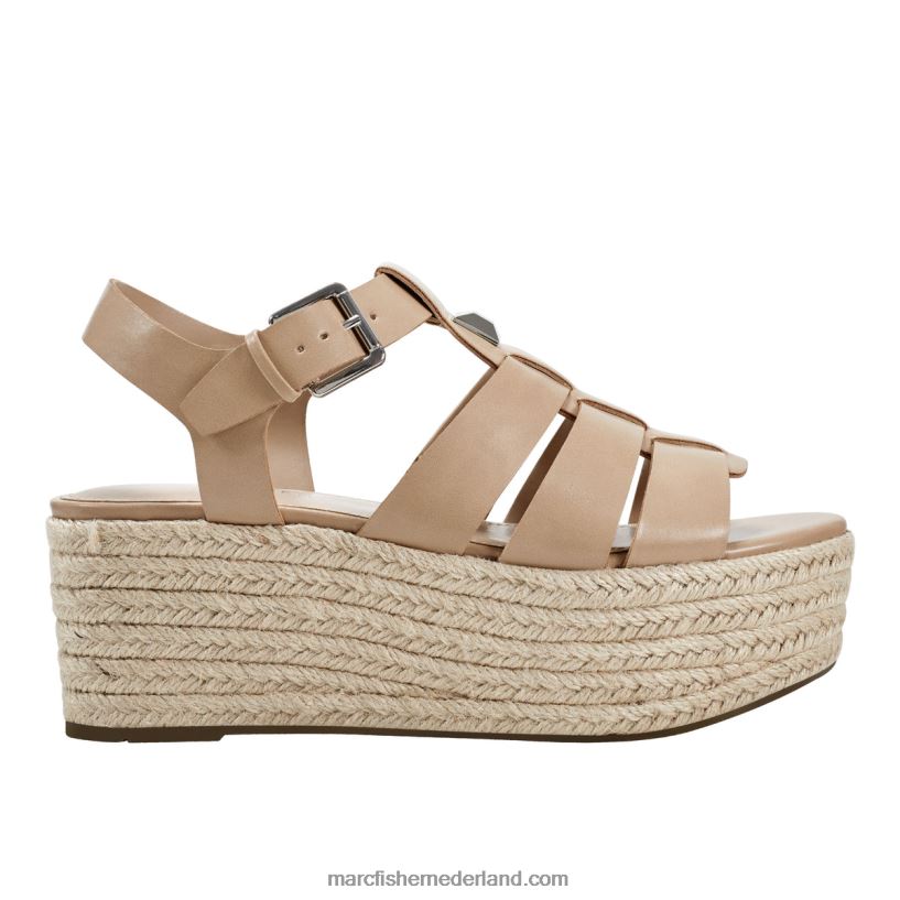 vrouwen Marc Fisher Jenila espadrillesandalen licht natuurlijk 2T068T206