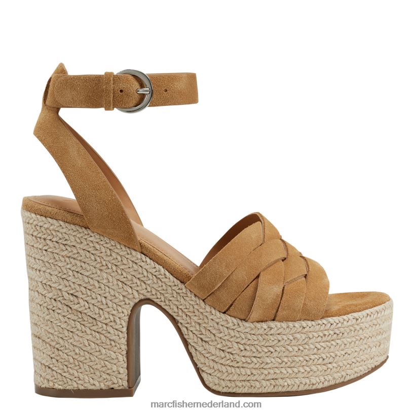 vrouwen Marc Fisher Oaten espadrille platform sandaal natuurlijk 2T068T205