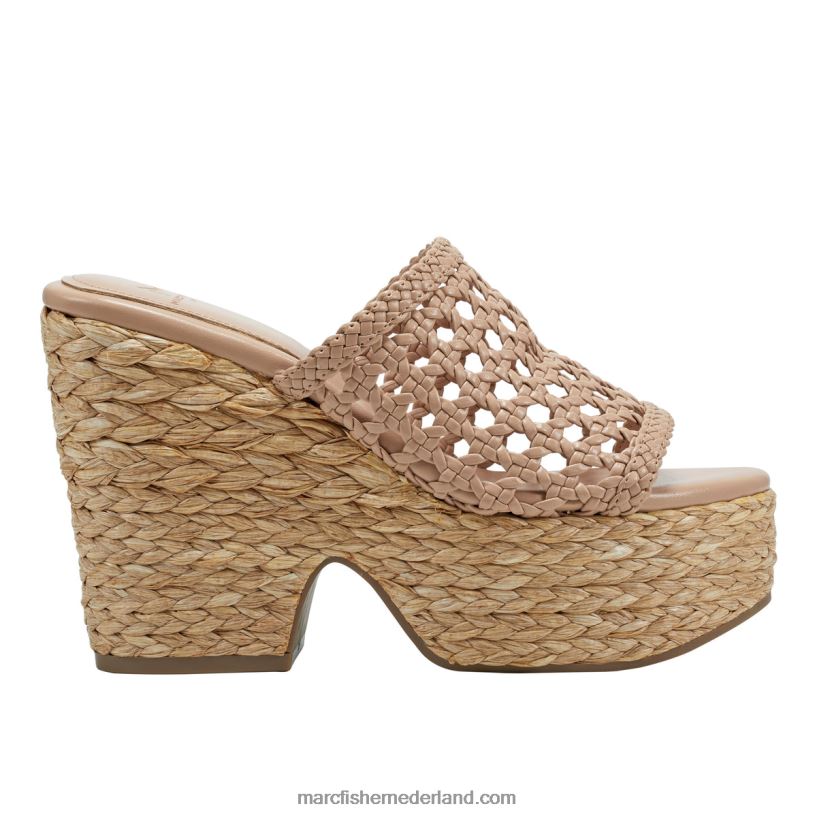 vrouwen Marc Fisher hollis espadrille plateausandaal licht natuurlijk 2T068T209