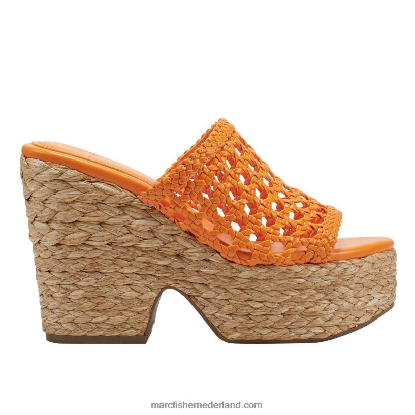 vrouwen Marc Fisher hollis espadrille plateausandaal oranje 2T068T232