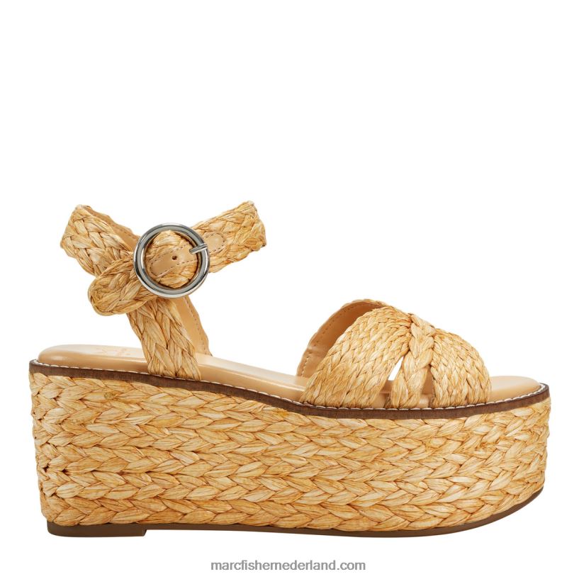 vrouwen Marc Fisher naydine espadrillesandaal met enkelbandje oranje 2T068T241