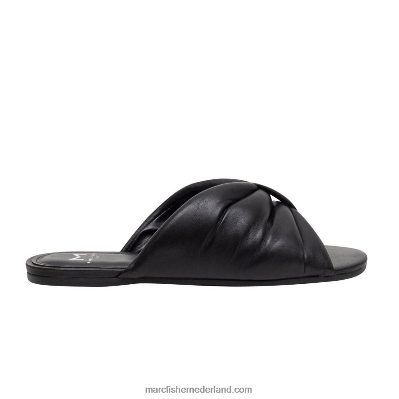 vrouwen Marc Fisher olita sandaal met platte slede zwart 2T068T279