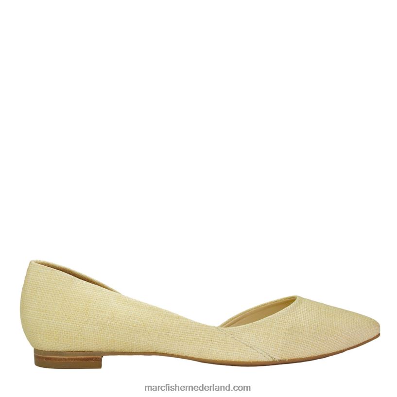 vrouwen Marc Fisher zonnig geweven d'orsay plat beige 2T068T315