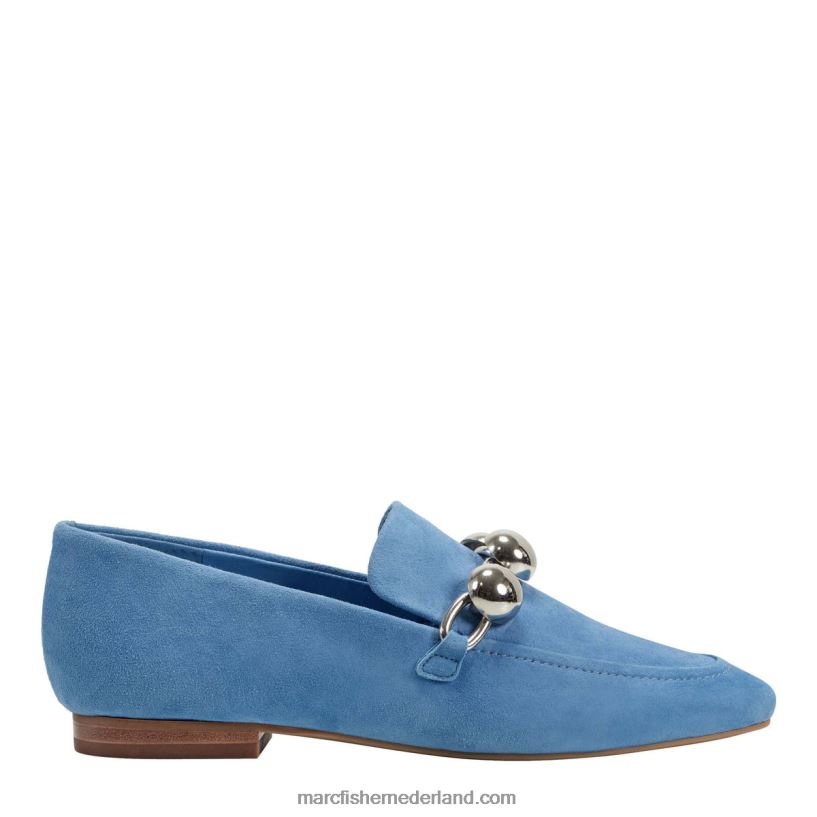 vrouwen Marc Fisher elenda instapper blauw suède 2T068T429