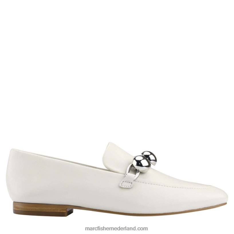 vrouwen Marc Fisher elenda instapper chique creme leer 2T068T435