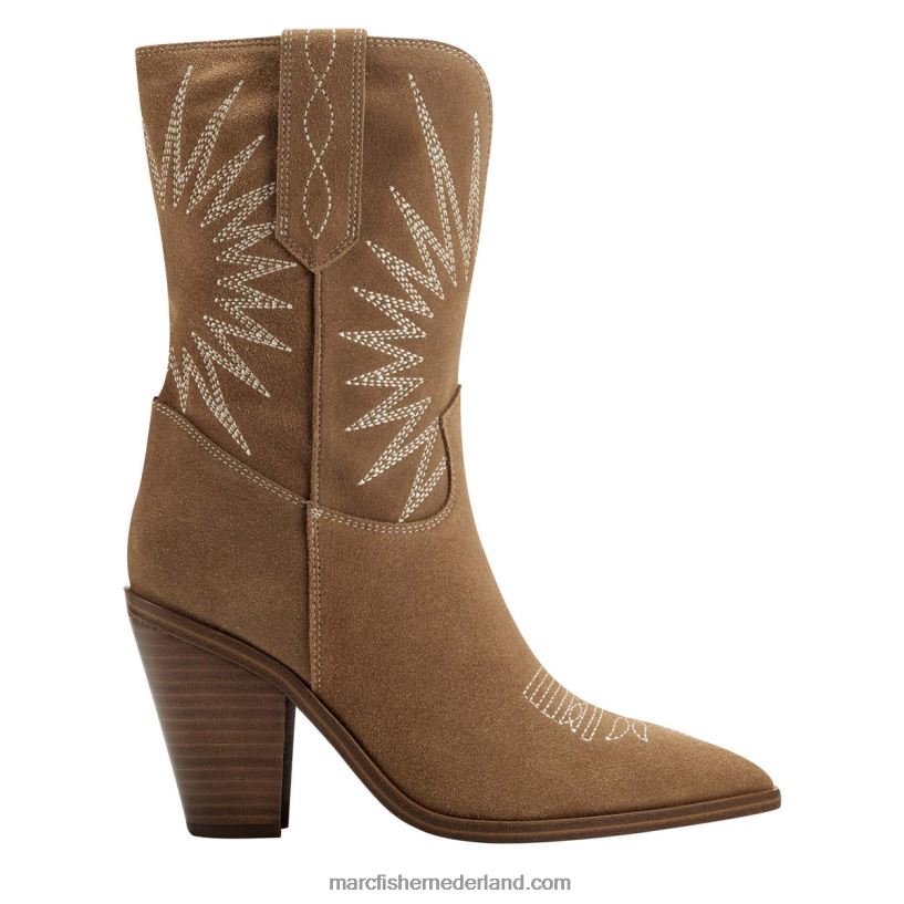 vrouwen Marc Fisher Rogers westerse laars donker natuurlijk suède 2T068T51