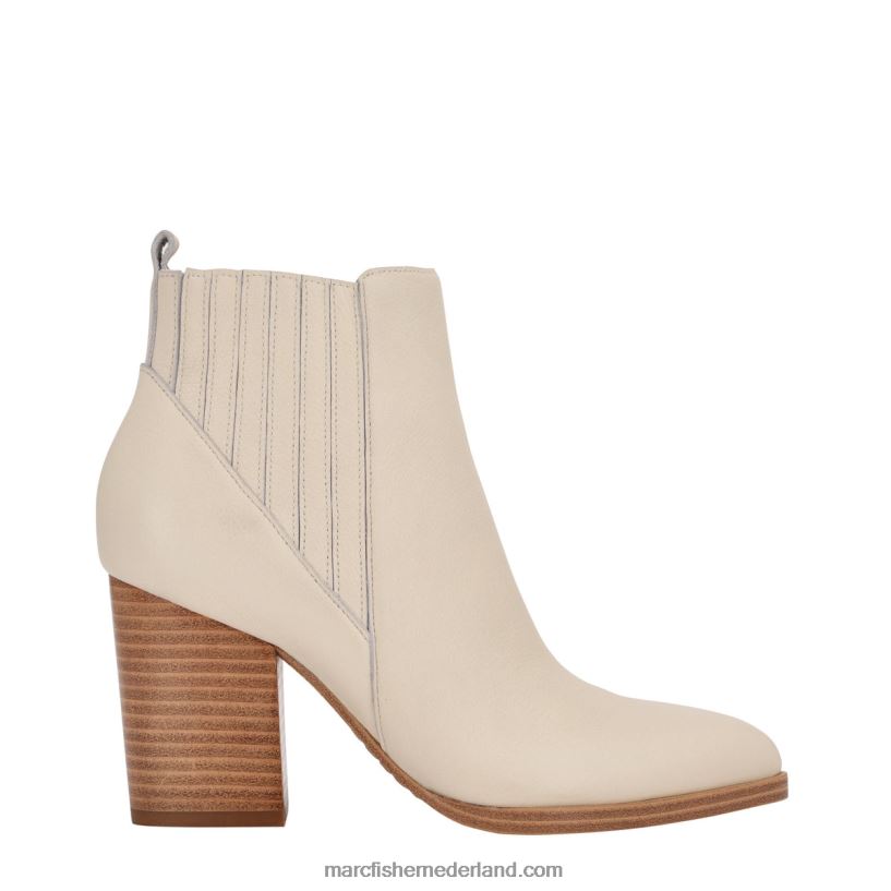 vrouwen Marc Fisher alva laars met puntige neus chique creme leer 2T068T1