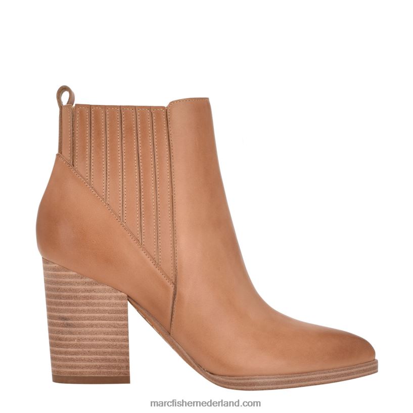 vrouwen Marc Fisher alva laars met puntige neus medium natuurlijk leer 2T068T124