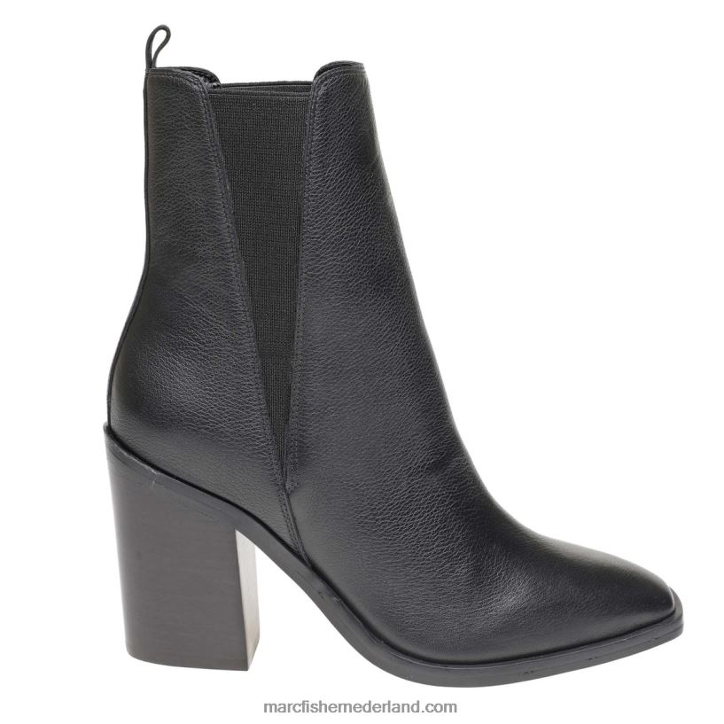 vrouwen Marc Fisher kristie laars met hak zwart leer 2T068T40