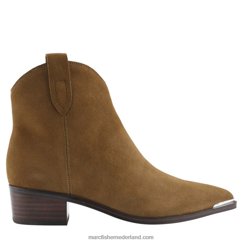 vrouwen Marc Fisher mikala westerse laars cognac suède 2T068T110