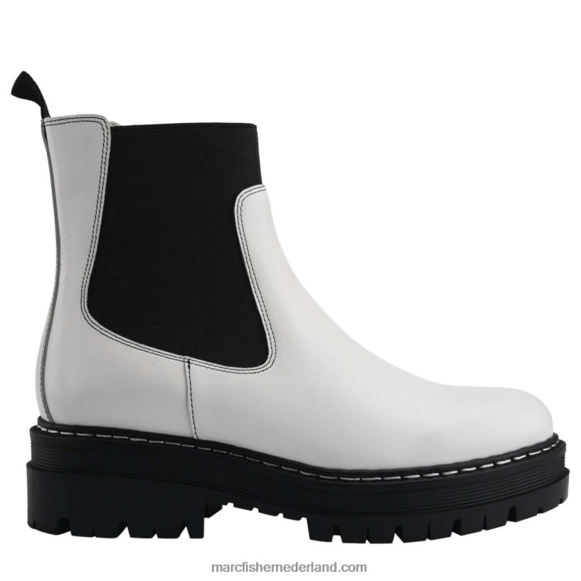 vrouwen Marc Fisher patrick chelsea lugsole laars wit leer 2T068T47