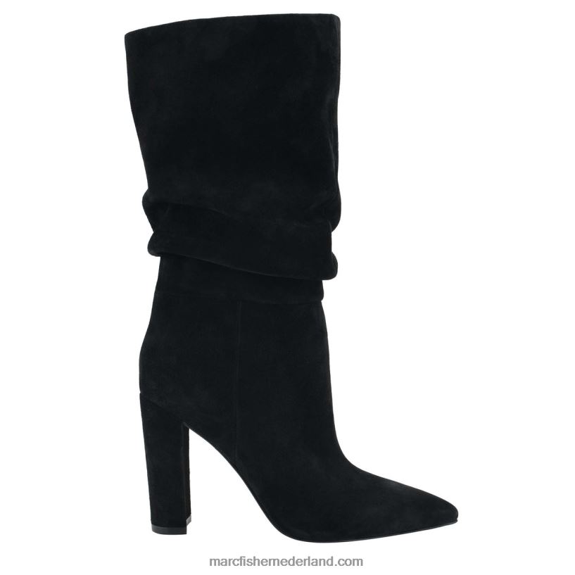 vrouwen Marc Fisher Gomer laars met hak zwart suède 2T068T185