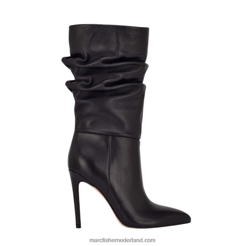 vrouwen Marc Fisher romy laars met hak zwart leer 2T068T176