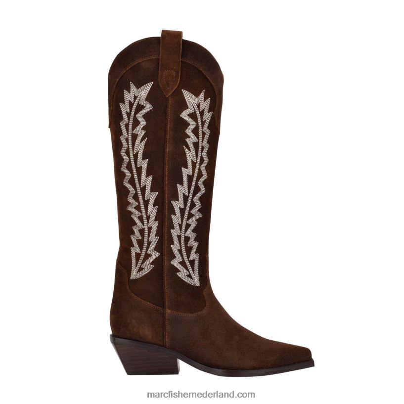 vrouwen Marc Fisher roselle westernlaars bruin suède 2T068T182