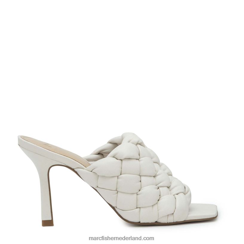 vrouwen Marc Fisher dakina glijbaan met vierkante neus ivoor leer 2T068T321