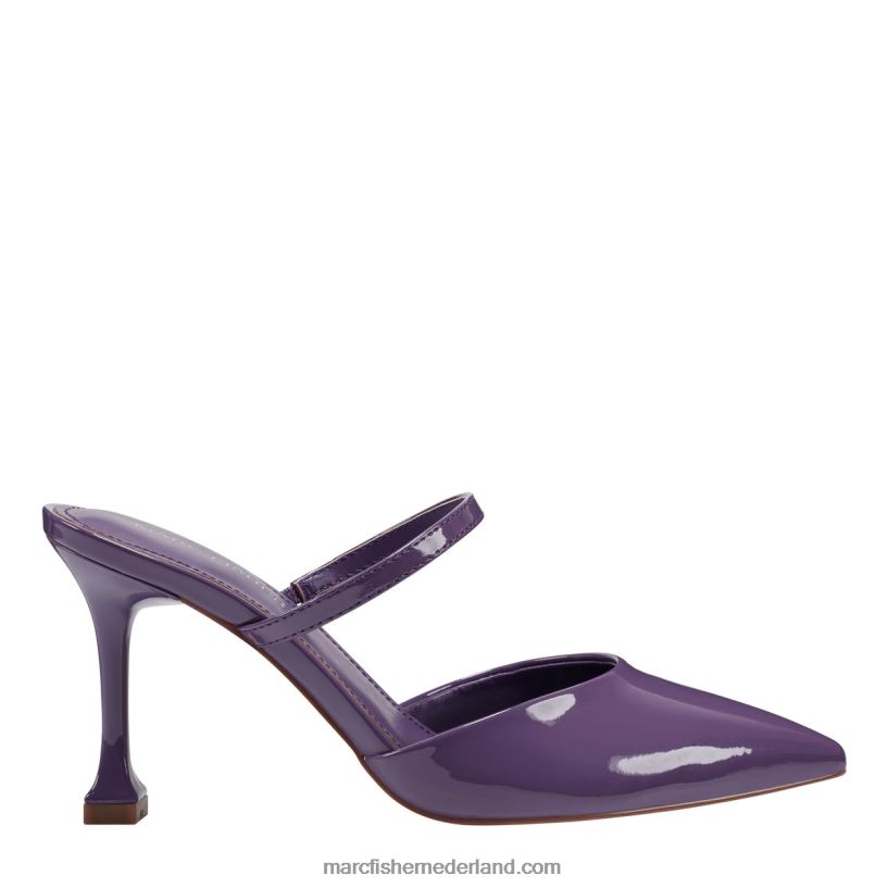 vrouwen Marc Fisher hadais muilezel met hakken paars octrooi 2T068T500