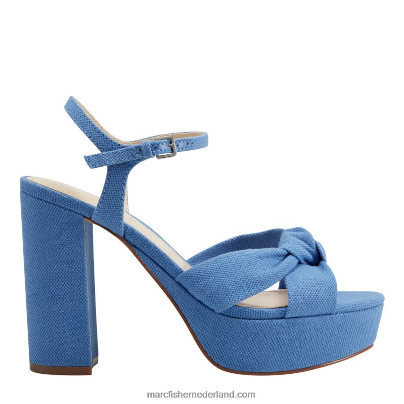 vrouwen Marc Fisher deren platform sandaal blauw spijkerstof 2T068T566