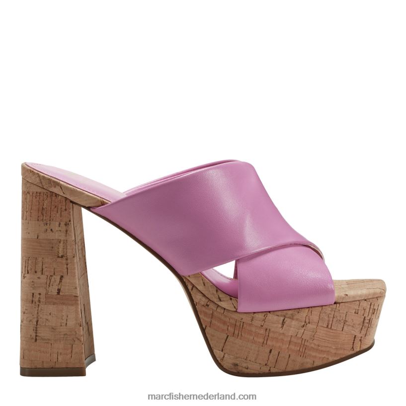 vrouwen Marc Fisher farlow platform slide sandaal roos 2T068T569