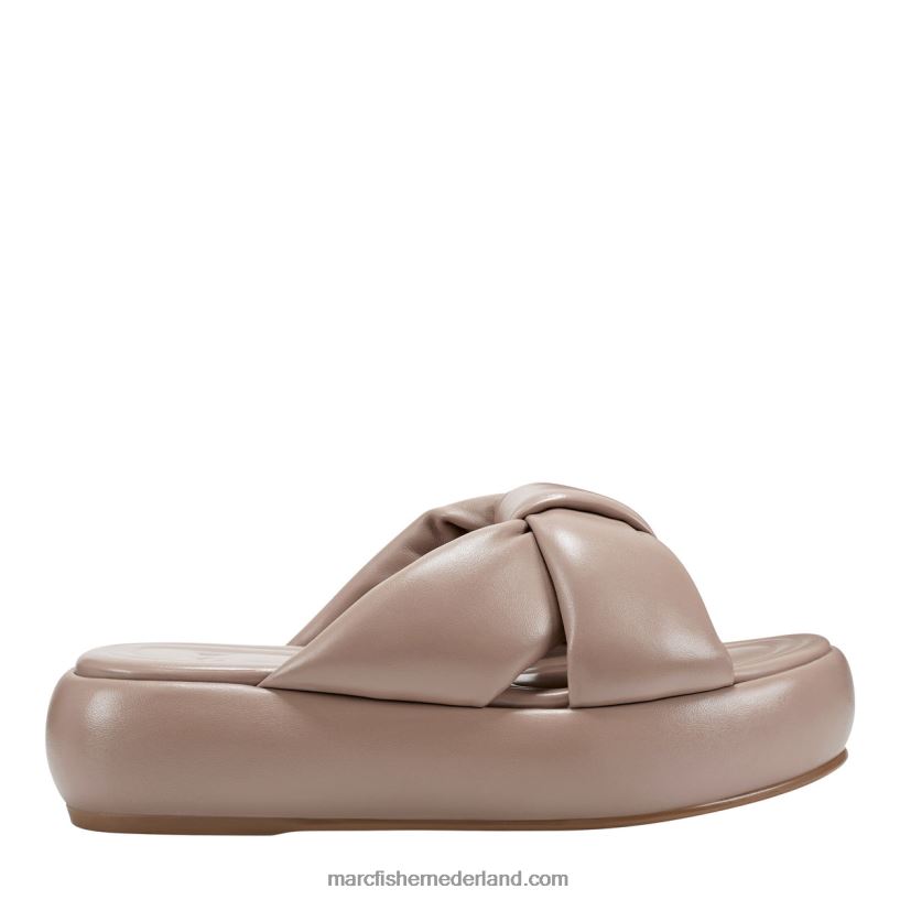 vrouwen Marc Fisher vayle platform slide sandaal taupe 2T068T554