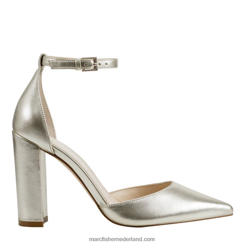 vrouwen Marc Fisher arnette enkelband hiel platina leer 2T068T348