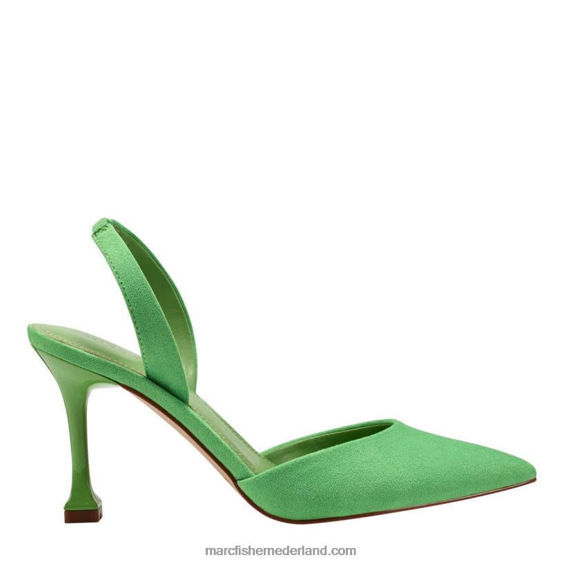 vrouwen Marc Fisher hadya slingback pump groen suède 2T068T653