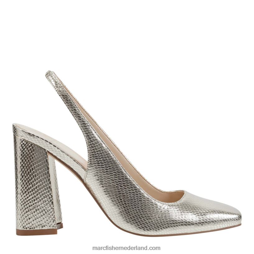 vrouwen Marc Fisher onna slingback hiel gouden slangenprint 2T068T397