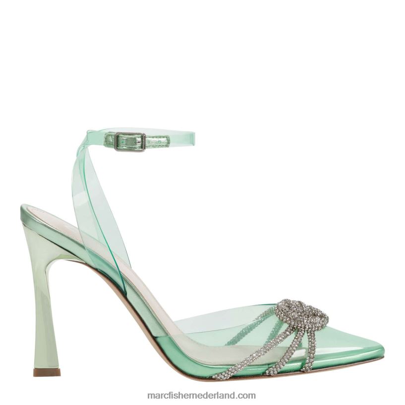 vrouwen Marc Fisher samira enkel wrap pomp mint/helder kristal 2T068T677
