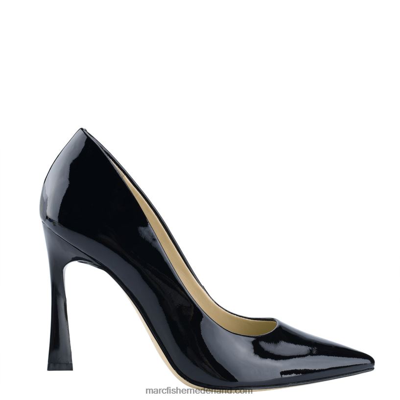 vrouwen Marc Fisher sassie pumps met hak zwart lakleer 2T068T627