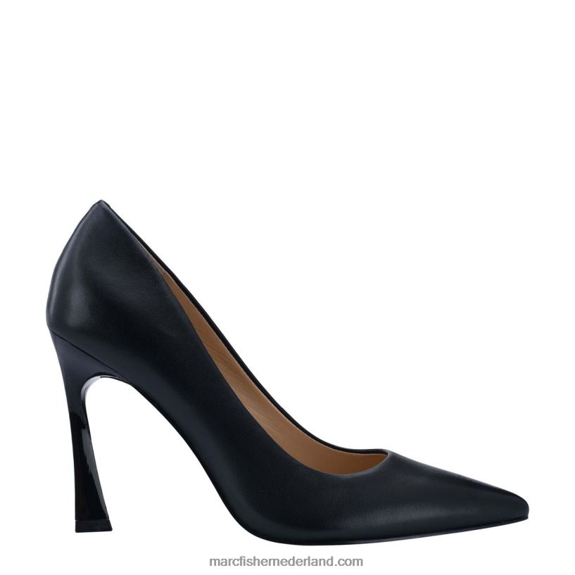 vrouwen Marc Fisher sassie pumps met hak zwart leer 2T068T628