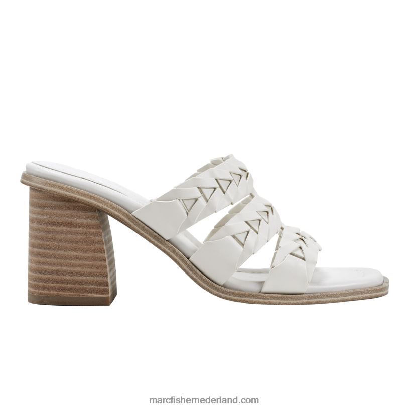 vrouwen Marc Fisher Melita sandaal met blokhak ivoor 2T068T487