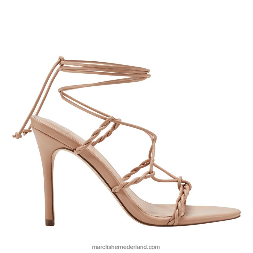 vrouwen Marc Fisher bea sandaal met enkelomslag en hakken zand 2T068T360