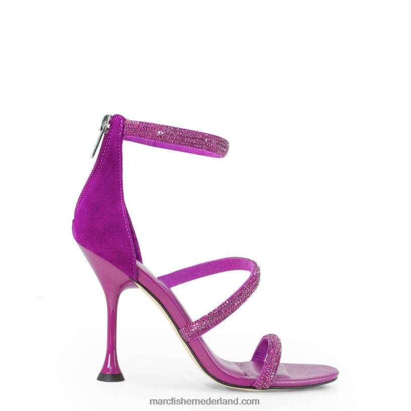 vrouwen Marc Fisher carita sandaal met enkelbandje en hak paars 2T068T413