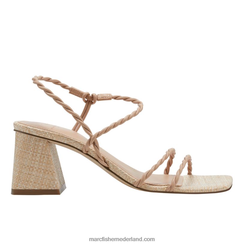 vrouwen Marc Fisher carys sandaal met blokhak licht natuurlijk 2T068T333
