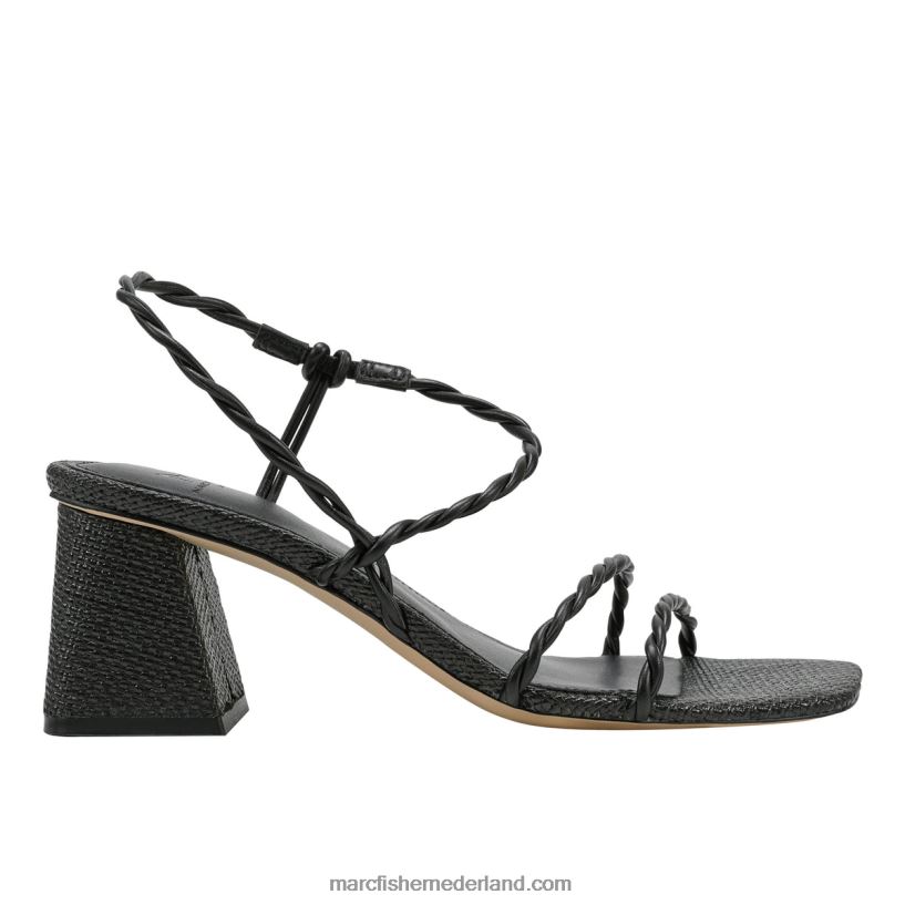 vrouwen Marc Fisher carys sandaal met blokhak zwart 2T068T345