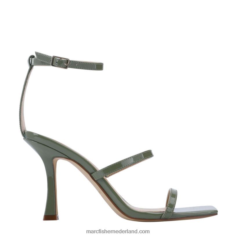 vrouwen Marc Fisher dalida sandaal met hak olijf patent 2T068T393
