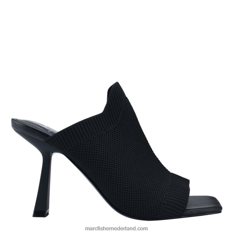 vrouwen Marc Fisher dikana sandaal met hak zwart gebreid 2T068T521