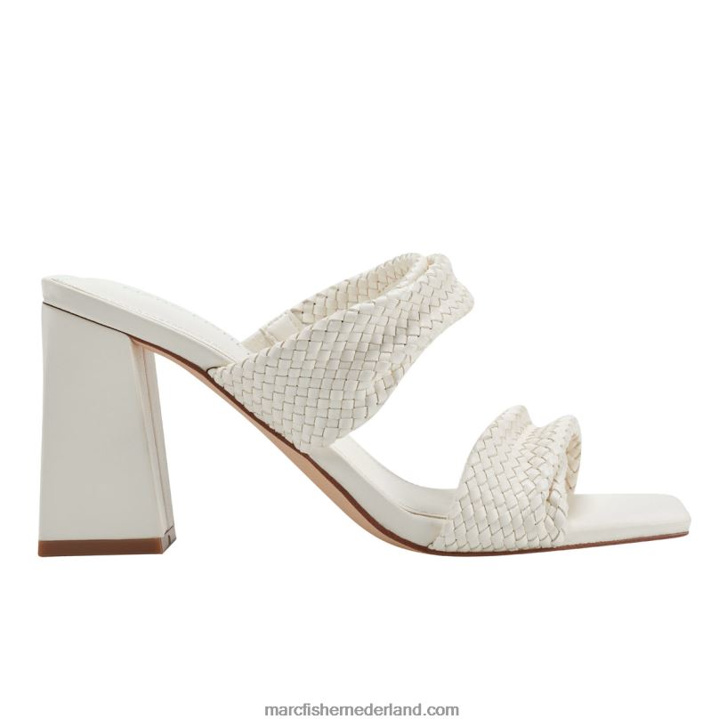 vrouwen Marc Fisher eloria getailleerde geklede sandalen chique creme 2T068T368