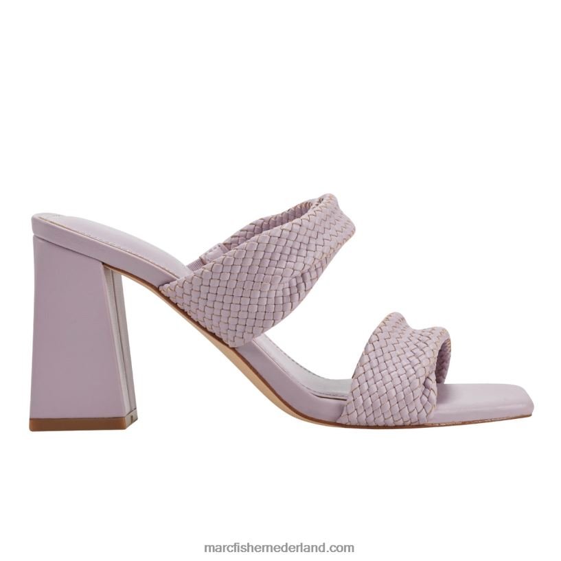 vrouwen Marc Fisher eloria getailleerde geklede sandalen lavendel patent 2T068T378