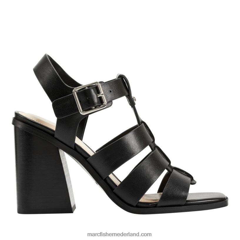 vrouwen Marc Fisher fynlee sandaal met blokhak zwart 2T068T370