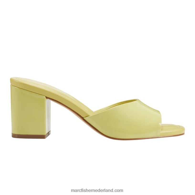 vrouwen Marc Fisher fynn sandaal met blokhak geel 2T068T475