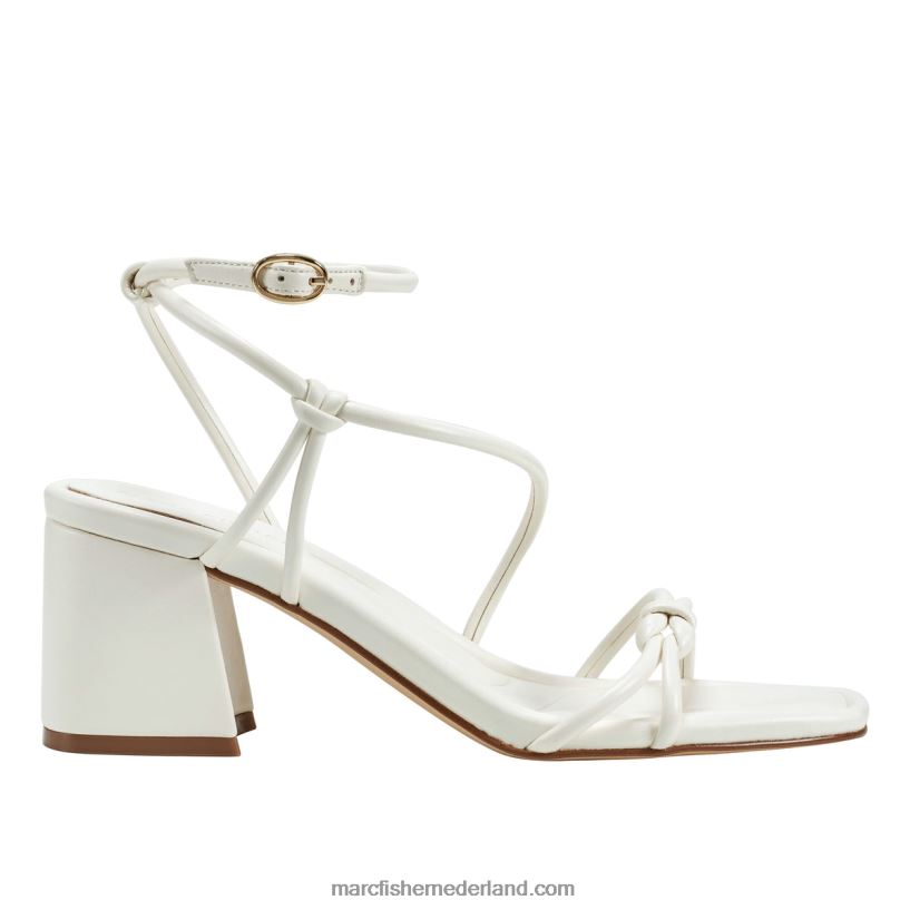 vrouwen Marc Fisher gurion sandaal met blokhak ivoor 2T068T356