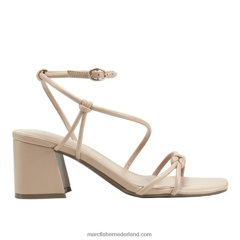 vrouwen Marc Fisher gurion sandaal met blokhak licht natuurlijk 2T068T340