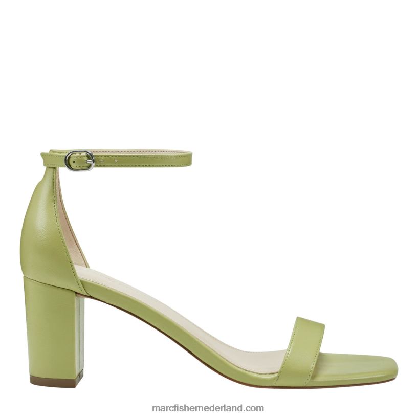vrouwen Marc Fisher jaron sandaal met enkelbandje en hak limoen 2T068T395